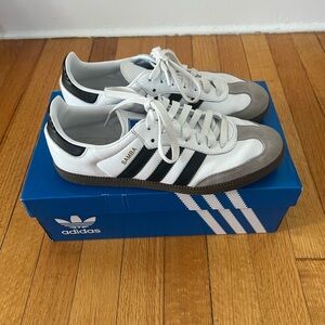 Adidas OG Samba Cloud White Black Gum Soles W8 M7